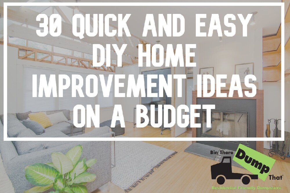 30 Quick and Easy DIY Home Improvement Ideas on a Budget